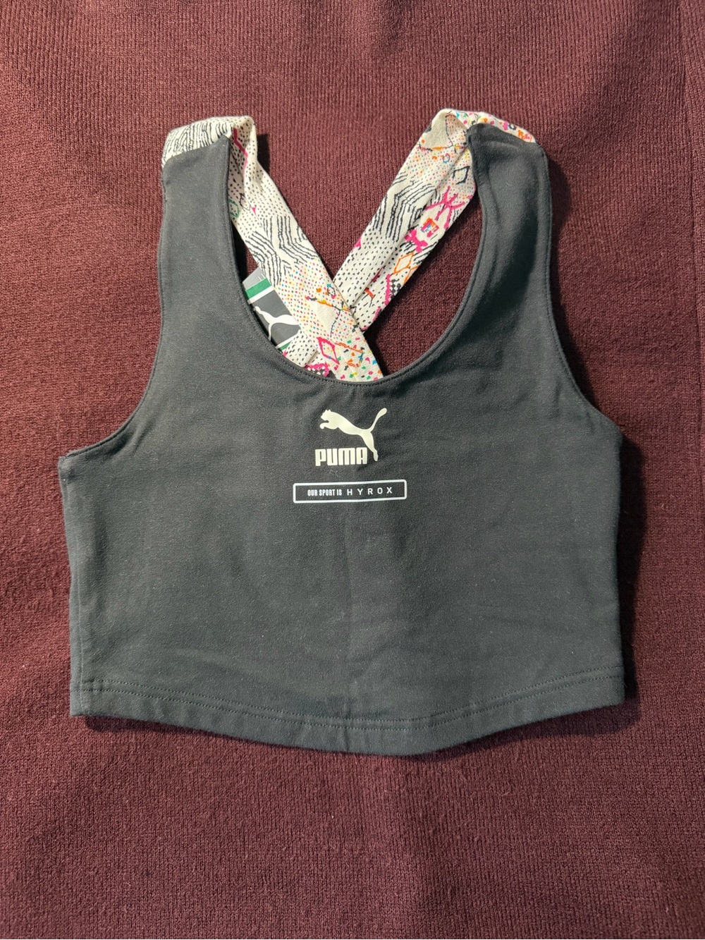 NWT PUMA HYROX Black Active Crop Tank